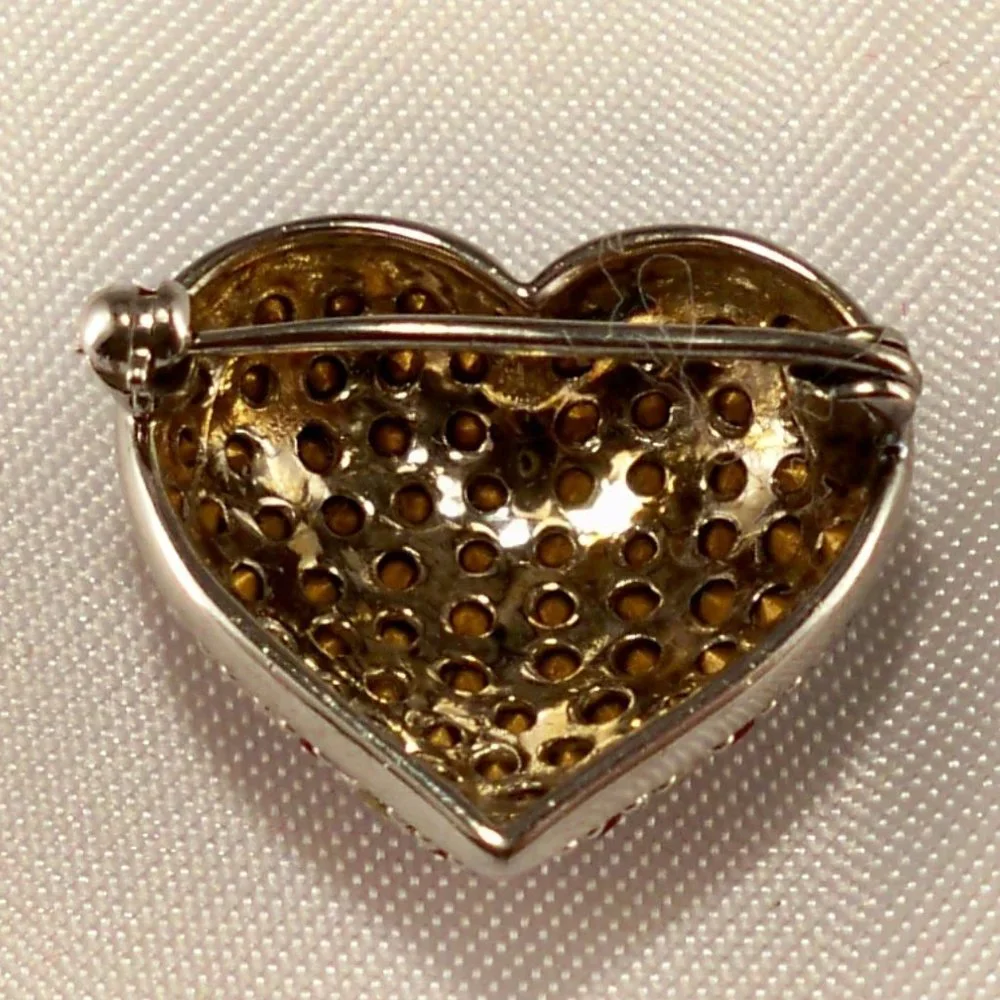 New Victoria Weick Heart of American Cubic Zirconias Brooch